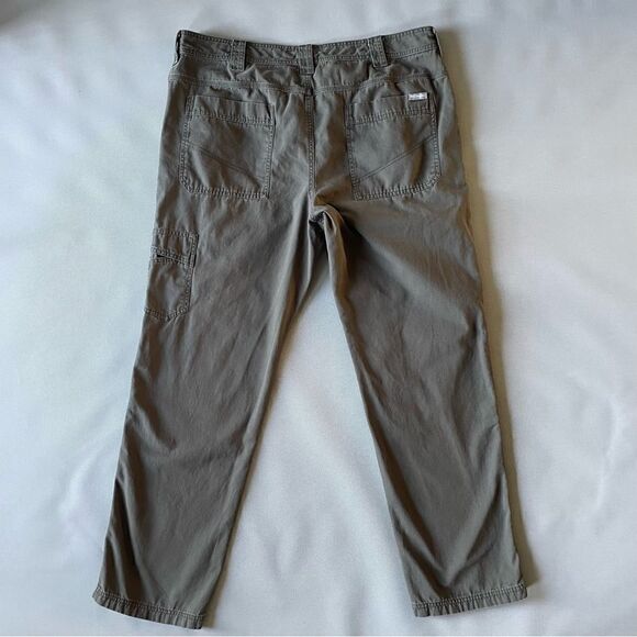 Columbia Olive Green Regular Fit Cargo Utility Canvas Pants Men’s Size 40x32 - Picture 3 of 9